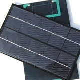 New 5W 5V Solar Panel Battery Charger DIY Solar Module with USB Port Portable Outdoor Solar Charging Board for Mobile Phones