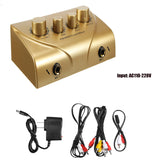 Sound Mixer Dual Mic Inputs Company Stage Home KTV Rooms Digital Karaoke Professional Audio System Machine US Plug