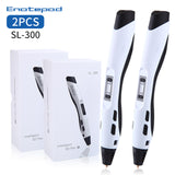 Enotepad SL-300 3D Printing Pen 2PCS/SET Fast Delivery Pens From Oversea Warehouse 3d pen filament pla