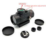NEW Riflescope  Tactical 1X40 MM Red Green Dot Sight Scope Optic Hunting Riflescope With 11/20MM For Rifle Outdoor Air Gun