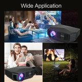 Portable LCD Projector 1080P Resolution Multiple Ports for Office Home Theater Android 9.0 system support display wirelessly