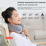 Electric Neck Massager U Shaped Pillow Portable Shoulder Cervical Car Massager Magnetic Therapy Pain Relief Tool