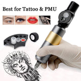Professional Tattoo Machine Wireless Tattoo Power Supply Tattoo Rotary Pen with CartridgesTattoo Machine Tattoo Kit for Tattoo