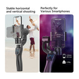 F8 3 Axis Handheld Gimbal Stabilizer For Phone Holder Video Record For Smartphone Stabilizer Cellphone Handle Gimbal
