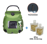 Water Bags 20L Outdoor Camping Solar Shower Bag Hiking Climbing Bath Bag Foldable Heating Camp Shower Switchable Shower Head