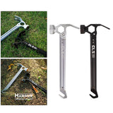 Outdoor Camping Tent Hammer Tent Nails Pegs Metal Mallet Multifunctional Tools Tent Stake Remover Puller Hammer