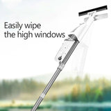 3-in-1 Mop Window Cleaner Glass Wiper with Silicone Scraper Car Windshield Tool