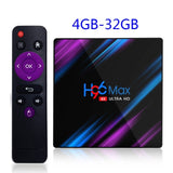 And roid 10.0 T 95 Smart TV Box H3 Quad-Core Media Player Support 2.4G WiFi 4K