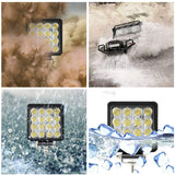 LED Work Light Car Fog Light 48W LED Headlight Front Spotlight 12V Car LED Searchlight For Truck SUV Engineering Work Vehicle