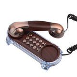 Antique Retro Telephone Desktop Fixed Wired Phones Wall Mounted Telephone Mini Phone Landline Phone for Home Office Hotel
