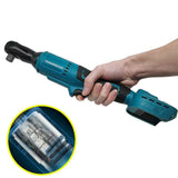 130nm Electric Ratchet Wrench 1/2'' Right Angle Ratchet for Makita 18V Battery Hand Tools Wrench Blue 800r/min