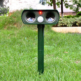 2PCS Solar Repellent Cat Repeller Scarer Dual Ultra Deterrent Garden Animal Chaser
