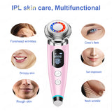 Ultrasonic Beauty Instrument Photon Rejuvenation Device Ion Micro Current Facial Massager Face Tightening Reduce Double Chin