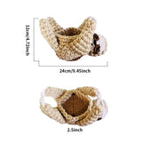2pcs Home Decor Indoor Outdoor Hanging Planter Bedroom Door Storage Wall Balcony Multifunction Woven Plant Basket Toys Office