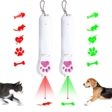 Interactive Pet Cat Laser Toy LED infrared USB Rechargeable 5 Patterns Funny toys for Cats Dogs Accessories for dropshipping