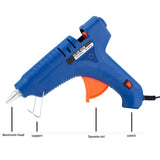 100W Hot Melt Glue Industrial Mini Thermo Glue Gun Heat Temperature Tool EU Plug Pink