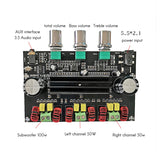 TPA3116D2 Bluetooth 5.0 Digital Power Amplifier Board 2.1 Channel 100W+50Wx2 High Power with AUX Interface