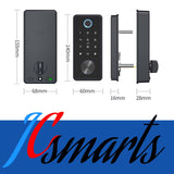 Remote fingerprint password password lock TTLOCK auxiliary lock indoor wooden door smart card door lock