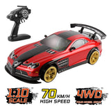 1:10 2.4G 4WD 70Km/H High Speed RC Car Off Road Radio RC Vehicle with LED Headlight
