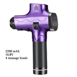 Massage Gun Muscle Relaxation Deep Tissue Massager Fitness Equipment Sport TherapyNoise Reduction Design With LCD Display