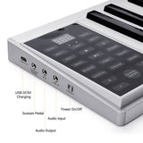 61 Keys Piano Keyboard Digital Electronic Piano Keyboard MIDI Output 128 Tones 128 Rhythms 14 Demo Songs Recording Playback