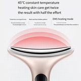 EMS Face Neck Beauty Device 3 Colors LED Photon Therapy Skin Tighten Reduce Double Chin Anti Wrinkle Remove Lifting Skin Care