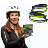Dropship-2Pair Bike Trouser Clips Lightweight Bike Trouser Clips with Reflective Bands for Night Rides