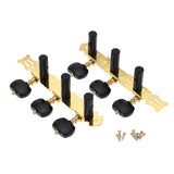 Alice AO-020HV3P Classical Guitar Tuning Key 1Pair(Left + Right)  Gold /Black Plated Peg Tuner Machine Head(long) String Tuner