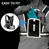 Outdoor Sports Chest Bag Reflective Running Backpack Vest Adjustable Shoulder Pack Ultralight Riding Bag For Camp Hiking Cycling