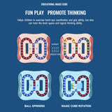 Relieve Stress Rotating Magic Bean Intelligence Cube Creative Decompression Children Educational Learning Mini Puzzle Brain Toy