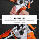 1Pc Household Glue Dispenser Integrated Glue Shooter Rotary Glue Shooter Orange