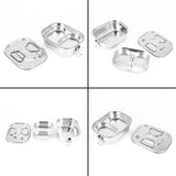 Stainless Steel Lunch Box Metal Bento Box Snack Food Container Outdoor Storage Box Lunch Box For Kids