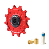 Dropship-MUQZI Bike Ceramic Bearing Jockey Wheel12T Ceramic Pulley Bike Bearing Guide Wheel for MTB Road Bike
