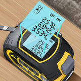 3in1 Laser Rangefinder 5m Tape Measure Ruler LCD with Backlight Distance Meter  Area Volumes Surveying Equipment