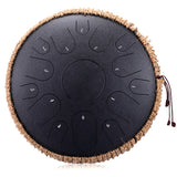 new Steel Tongue Drum 14 Inch 15 Tone Drum Handheld Tank Drum Percussion Instruments Yoga Meditation Music Lovers Beginner Gift