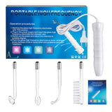 High Frequency Wand 4 In 1 Electrode Facial Machine Electrotherapy Glass Tube Beauty Apparatus Face Care Tools Face Massager