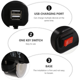 1Pc Motorcycle USB Charger Safe Nice Chic Device Charger Tool Part