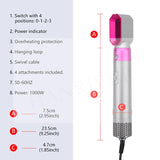 5 In 1 Straight Hair Hot Air Comb Curl Hair Comb Multi Function Dry Wet Dual Purpose Hair Dryer Hairdressing