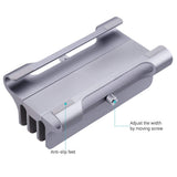 Vertical Laptop Stand with 2 Slot Aluminum Desktop Notebook Holder 12mm-32mm Width Adjustable Dock for Macbook Air Pro