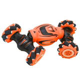2.4GHz 4WD RC Gesture Induction Twisting Car Music Dancing RC Car 360° Deformation Climbing Vehicle Toys