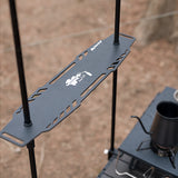 Outdoor Desktop Storage Rack Ultralight Aluminum Alloy Desktop Shelf Adjustable Shelf For Picnic Hiking Fishing Garden BBQ