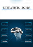 3D VR Glasses Helmet VR Glasses Virtual Reality Headset For IOS Android Smartphone Goggle 3D Lenses Wite Control handle
