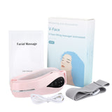 Microcurrent Facial Lifting Device LED Photon Red Blue Light Therapy Face Massager Vibration Slimming Chin V-Line Up Lift Belt