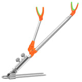 Foldable Fishing Rod Bracket Rack Pole Stand Holder Adjustable Flexible Stainless Steel Support Double Rods Fishing Tool  X208G