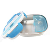 Portable Car Truck Electric Heating Lunch Box Travel Food Warm Heater Storage Container Stainless Steel Rice Cookers Box Warmer