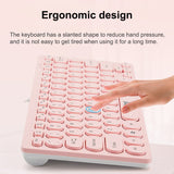 Slim Wired Keyboard Protable Mini Ergonomic Keyboard with Multimedia Keys For Notebook Laptop Mac Desktop PC Computer All-in-one