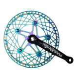Ultralight Folding Bicycle Crankset Aluminum Alloy Bike Crank Arm 130BCD Axis Bracket Parts Folding Bicycle Parts