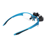 Lighted Head Magnifying Glasses Dull Polish Blue 2.5X Dentistry Magnifying for Dentistry Tattoo Nail Art Tool 100‑240V