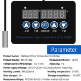ZFX-W1020 Microcomputer Temperature Controller 220V Thermostat Intelligent Time Controller Adjustable Thermostat Thermoregulator