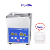 1.3L Digital Timer Heating Temperature control stainless steel ps-08A Ultrasonic cleaner for ULT ink cartridge cleaning machine